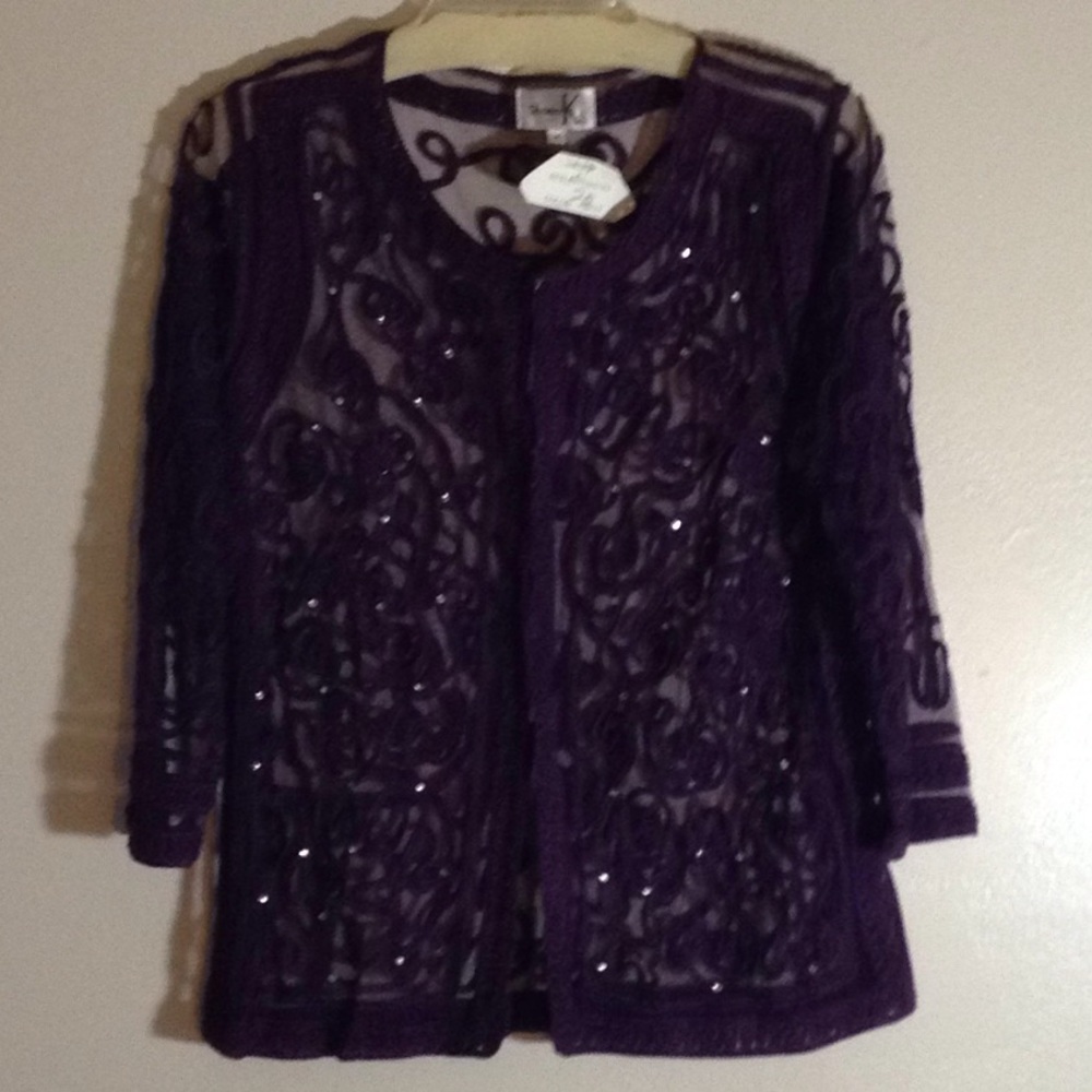 Very classy Rinestone lace jacket